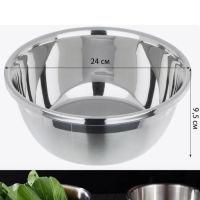 Миска для кухни из нержавеющей стали металлическая 3л 