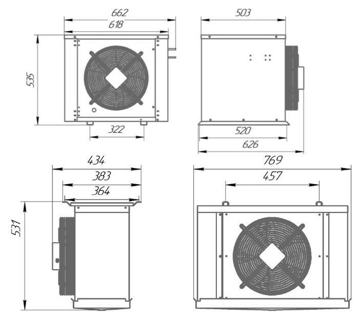 Сплит-система низкотемпературная Intercold LСМ 316  (опция -30° С, 12-15 м3) - фото 7